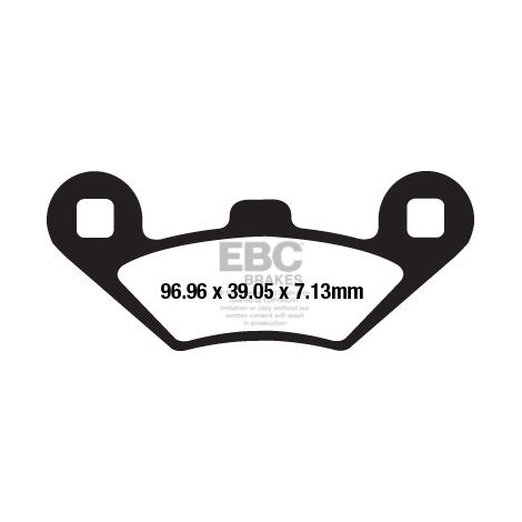 Pastillas de freno EBC SFA650 para scooter (juego para 1 disco)