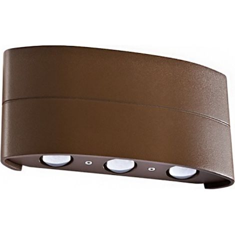 Applique led esterno redo group fabo 01-90227 ip54 470lm lampada parete classica biemissione
