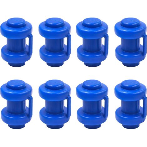 8 pcs Capuchons De Pôle De Trampoline, Capuchons de poteaux pour poteaux de Filet de Trampoline, Filet de Sécurité Pièce de Rechange, Casquette de pôle (1/5)