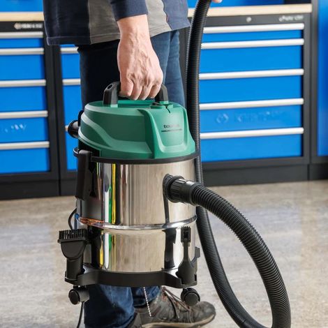 Taurus – Aspirador Homeland Hydrodry 1200 para Sólidos y Líquidos 1200W 15L Función Soplador Radio acción 7m Cable 4,3m Ideal Hogar, Garaje, Taller y Exterior Accesorios Incluidos (1/4)