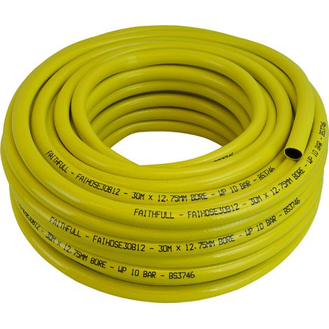 Faithfull Heavy-Duty Reinforced Builder's Hose 30m 12.5mm (1/2in) Diameter (1/6)