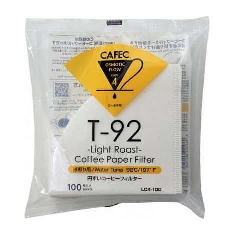Cafec Filter – TH1/T92 weiße Tasse, 100 Stück. LC4-100W
