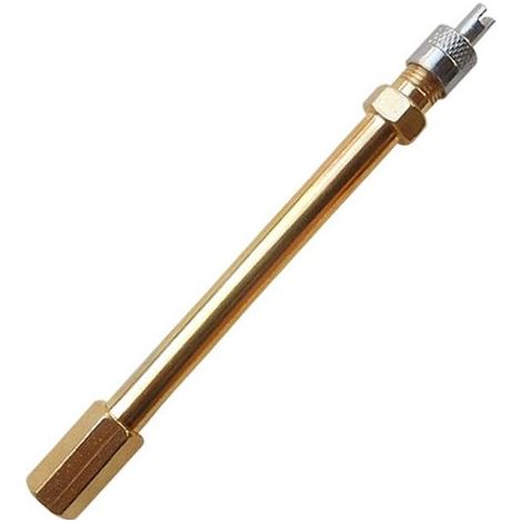 Rallonge de valve anti-retour 12 cm avec extracteur - Coque - Rallonge de valve de pneu à air - Rallonge de valve pour pneus de voitures, scooters, camions, vélos (1/5)