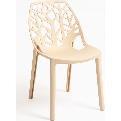 Sillas Jardín - Silla Hissar Polipropileno - Beige