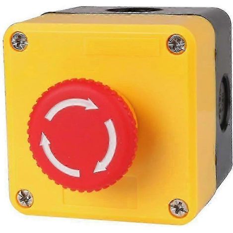 Bouton d'arrêt d'urgence, bouton d'arrêt d'urgence + couvercle de protection transparent Édition 0927