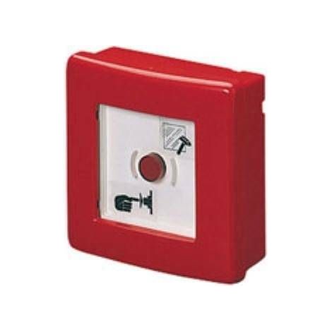 Gewiss – Centrale étanche d'urgence IP55 avec bouton éclairable – Montage mural – Technopolymère sans halogène – Résistance thermique 650 °C