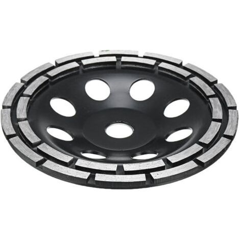 Meule diamant noir à double rangée 180mm pour meulage électrique pour meuler le mur 180mm à double rangée (1/3)