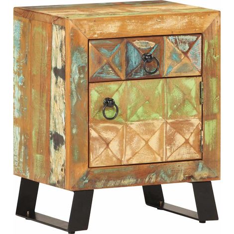 Maison Exclusive - Nachttisch 40x30x50 cm Recyceltes Massivholz (1/5)