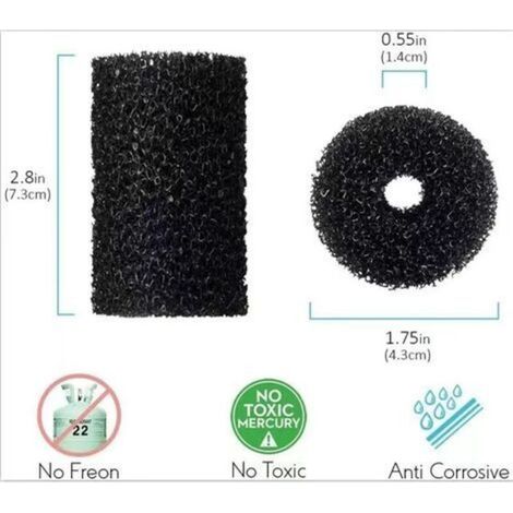 10 pièces de Rechange pour épurateur de Queue Polaris pour Queue de Tuyau de Nettoyeur de Piscine Vac-Sweep - Convient à 180,280,360,380,480,3900 Mousse à l'extrémité du Tuyau (1/4)