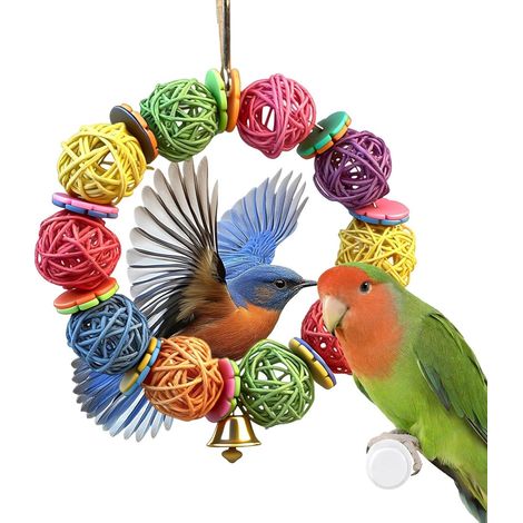 à mâcher pour oiseaux, accessoires de morsure pour perruches, 22 x 18 cm, articles de jeu pour cacatoès, cacatoès, inséparables, bec (1/5)