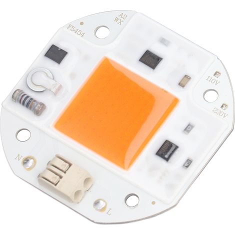 Lampe horticole LED haute puissance 380-800 nm COB (sans alimentation) pour culture hydroponique DIY, 220 V, 50 W (1/5)