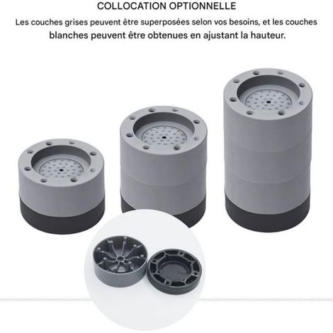 Tampons À Pied - Amortisseurs Anti-Vibration En Caoutchouc Pour Machine À Laver - Universel - 4 Pièces (1/5)