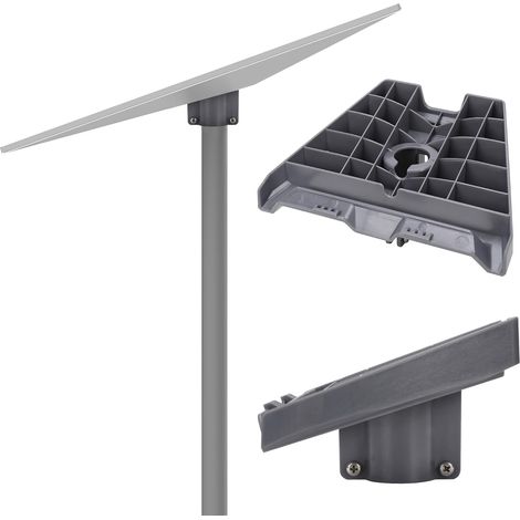 Longziming – Adaptateur de tube pour antenne parabolique – Support sur poteau 35-39 mm – Résistant au vent jusqu'à 110 km/h – Installation facile