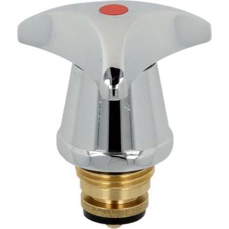 Tête sanitaire rouge 3/8’’ avec manette triangulaire