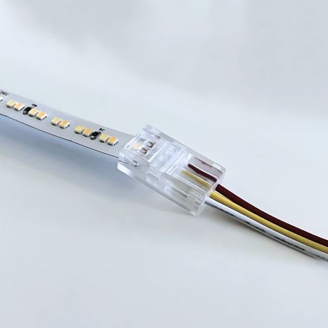 Connecteur Simple pour Ruban CCT 8mm pour ruban IP44 - SILAMP (1/2)