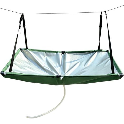 Bâche de récupération de pluie, collecteur d'eau, 2 x 2 m, protection de jardin pour balcon, bâche de récupération Oxford imperméable, filtre extérieur avec tuyau de drainage, aide à l'irrigation de