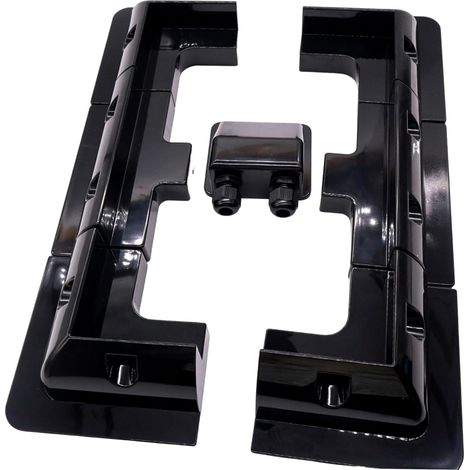Lot de 7 supports de panneau solaire, supports latéraux en ABS, sans perçage. Largement utilisés sur les camping-cars, bateaux, toits plats, camping et caravanes (1/5)
