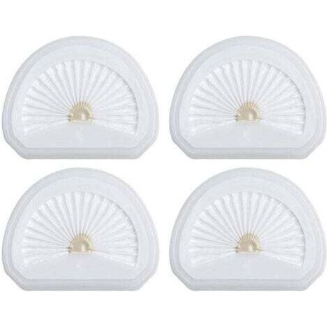 Pack of 4 filters for handheld vacuum cleaners, compatible with Black & Decker VLPF10. Replacement filters for Dustbuster handheld vacuum cleaners HLVA315J and HLVA320J00 N575266, replaces part number (1/5)