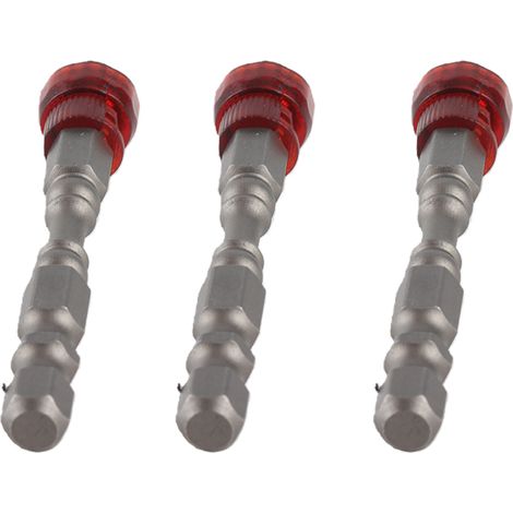 Lot de 5 embouts tournevis cruciformes aimantés acier alliage S2 tige hexagonale pour bricolage domicile et industrie (1/5)