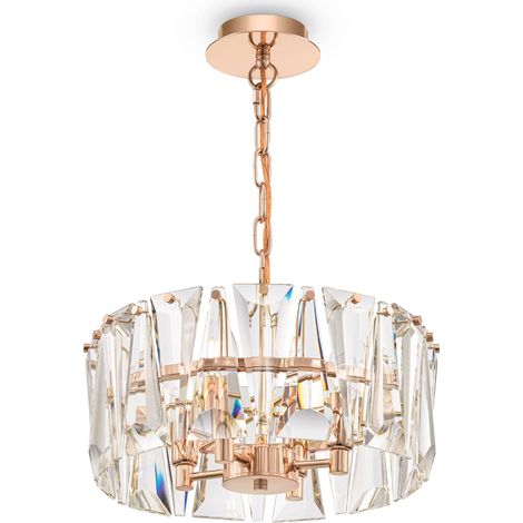 Lampadario Contemporaneo Puntes Metallo Oro 4 Luci (1/3)