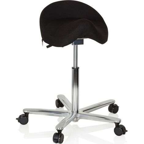 Arbeitstuhl / Arbeitshocker MOVE-TEC 3D PRO I Sattel schwarz hjh OFFICE