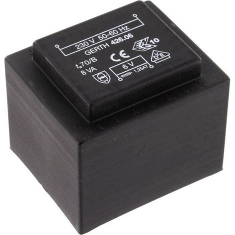 Gerth PTF421502 Trasformatore per PCB 1 x 230 V 2 x 7.50 V/AC 8 VA 533 mA (1/3)