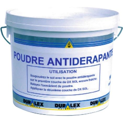 Duralex – Poudre antidérapante 5 kg – Accroche spéciale pour peinture – Pour surfaces lisses et brillantes – Améliore l'adhérence peinture