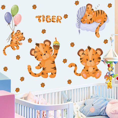 Décor mural adhésif 4 pièces pour chambre, salon, fond TV - Autocollants muraux réutilisables, stickers déco pour murs, sans cadre, design moderne (1/5)