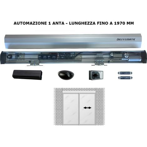 Porta Scorrevole Automatica 1 Anta Fino A 197 Cm 24v Movimento Rapido