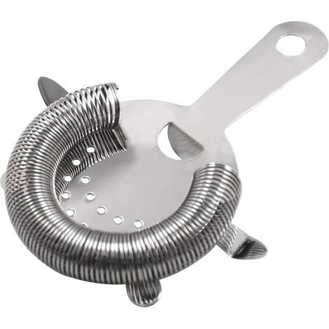 Filtre À Cocktail Hawthorne - Filtre À Bar En Acier Inoxydable 304 - 4 Pattes - Ressort Spiralé 100 Spires - Pour Shaker Boston Et Shaker Classique 500 Ml - 1 Pièce (1/5)