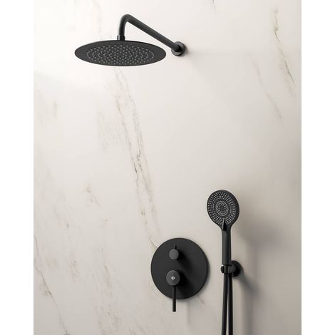 Conj. Empotr. Monomando Sirio Ng + Rociador Pared - GME