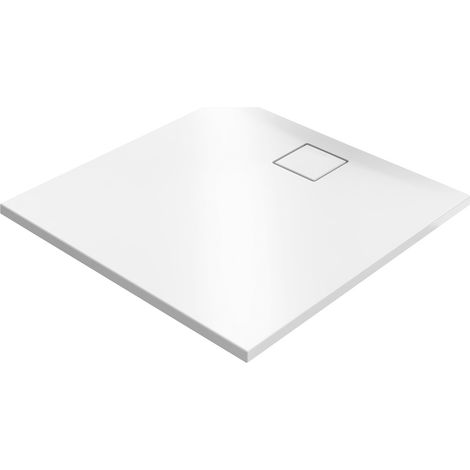 Bacs à douche Hüppe EasyFlat fonte minérale, 1000x52x1000 mm, blanc (1/2)