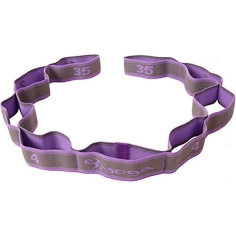 Sangle de Yoga Sangle d'exercice/Yoga Stretch Bandes avec 8 Anneaux/Bandes élastiques de Yoga Pilates Résistance Fitness Bandes de Formation-Fei Yu (1/5)