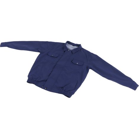 Veste de refroidissement USB avec ventilateurs doubles pour travail en été - Bleu foncé (1/5)