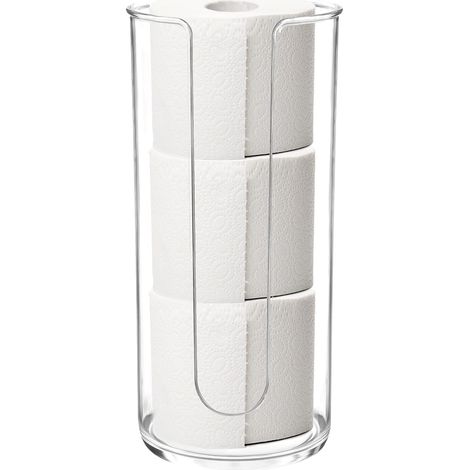 Portarotolo Trasparente da Bagno Organizer 18x36 cm (1/4)