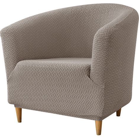 Housse de Fauteuil Cabriolet 1 Place Kaki, Chesterfield Jacquard Extensible (1/5)