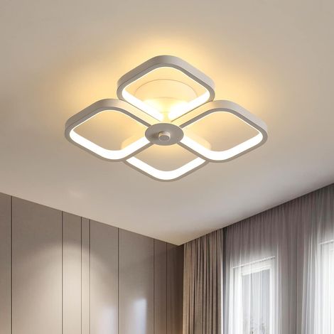 Plafonnier LED, plafonnier moderne, applique murale, lumières décoratives, lumière chaude 3000K (blanc) (1/5)
