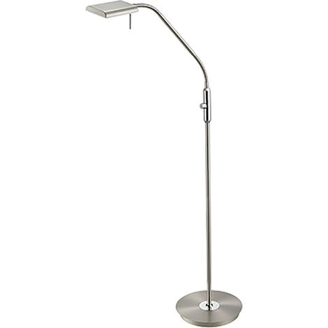 Moderna lámpara de pie Led Dimmer Bergamo Nickel Trio Lighting (1/2)