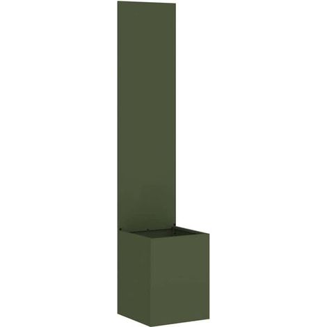 Paravent de jardin vert olive, 32 x 150 cm (1/5)