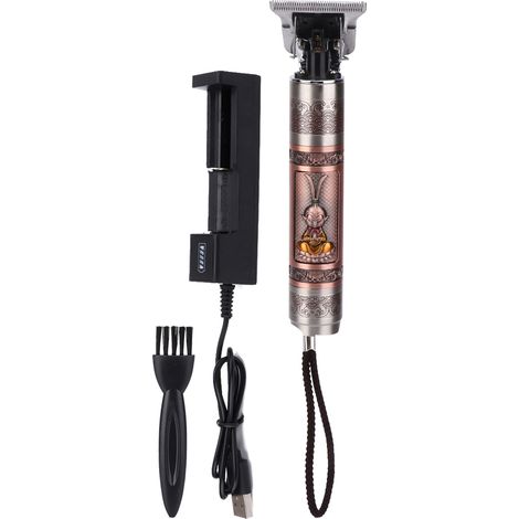 Tondeuse À Cheveux - Tondeuse Électrique Rechargeable USB - Pour Homme - 7200 Tr/Min - Lame Arrondie R - 0,1 Mm - Sans Fil - 1 Pièce (1/5)