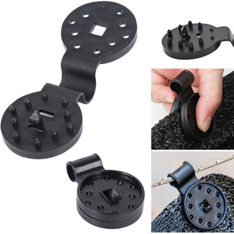 Clips de fixation ronds pour filets d'ombrage en plastique, adaptés aux serres, jardins extérieurs et filets anti-oiseaux (50 pièces) (1/5)