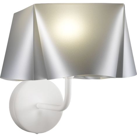 Applique Moderna Wanda Polilux ® Argento E Metallo 1 Luce E14 (1/2)