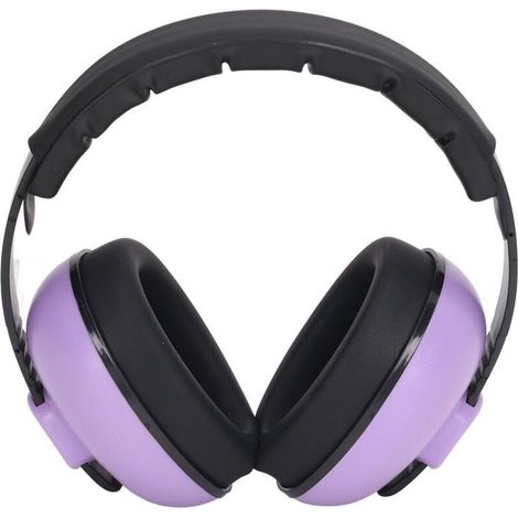 Casque antibruit NRR 31DB, isolation phonique, Protection auditive, confortable, pliable, violet-Crezuo (1/4)