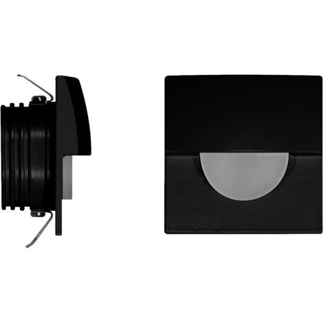 Skin - Applique murale encastrée LED Beneito & Faure - 2 W, blanc chaud 3000K, 120  - Noir