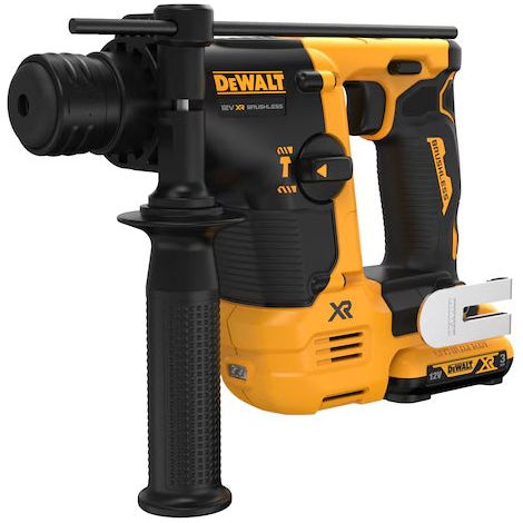 Dewalt – Perforateur burineur 12V DCH072L2QW – 1,1J – Moteur Brushless – Avec 2 batteries 3,0Ah – Pour béton jusqu'à 14mm
