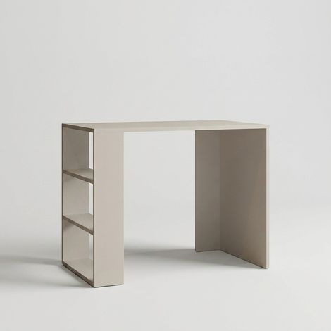 Escritorio ahorrador de espacio con múltiples estanterías abiertas Cool - Blanco (1/5)