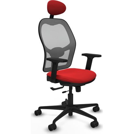 Sedia da ufficio piqueras y crespo Jorquera rossa schiuma iniettata (1/2)
