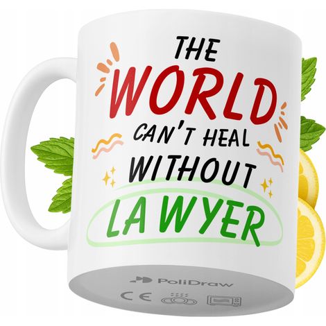 Taza de café/té divertida y humorística para abogados. Taza con diseño gráfico y texto gracioso para cumpleaños, santos y días festivos. Taza premium para ocasiones especiales en casa, la oficina o el (1/5)