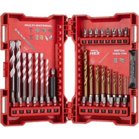 Milwaukee Bohrer-Set Bit-Sortiment 39-tlg. Multi-Material Bohrer
