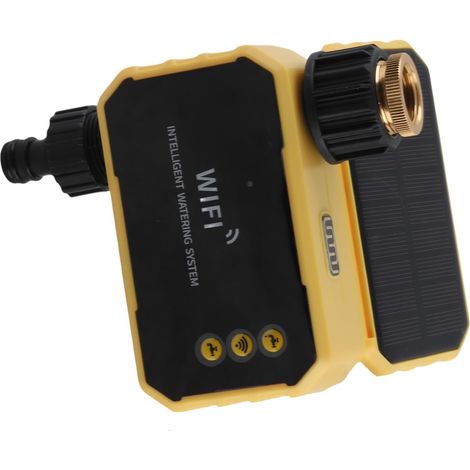 Intelligenter WLAN-Timer mit Solarpanel und App-Steuerung für effiziente Gartenbewässerungssysteme (1/5)